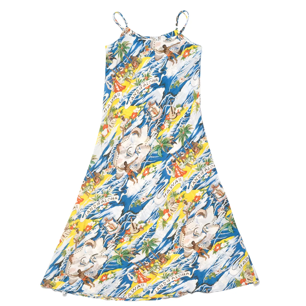 Land of Aloha (Slip Dress) - Teal