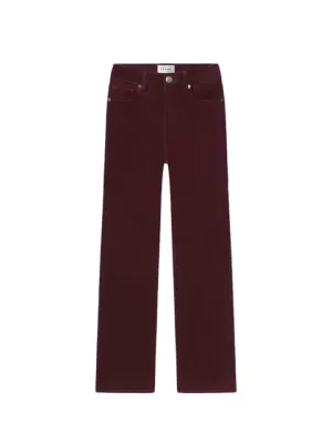 Le Sleek Straight Corduroy - Wine