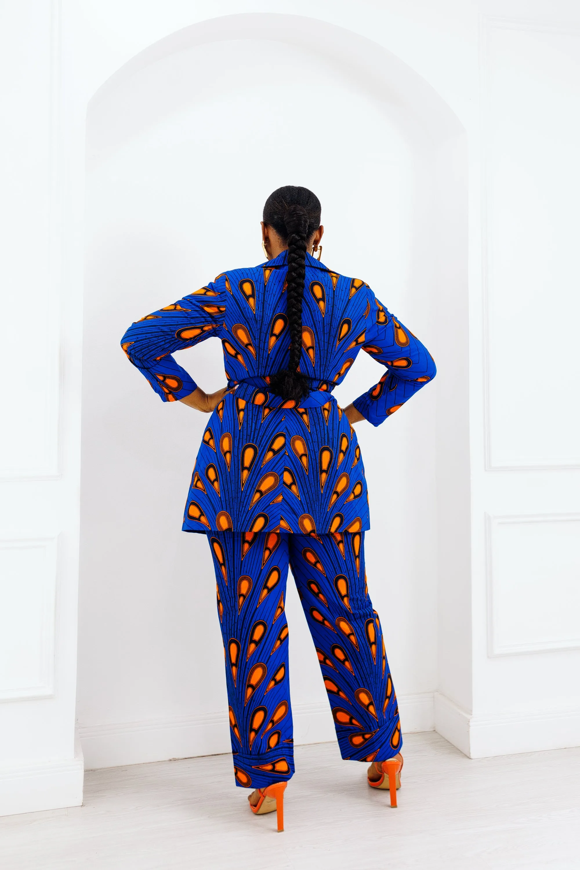 LERATO AFRICAN PRINT PANTSUIT BLAZER