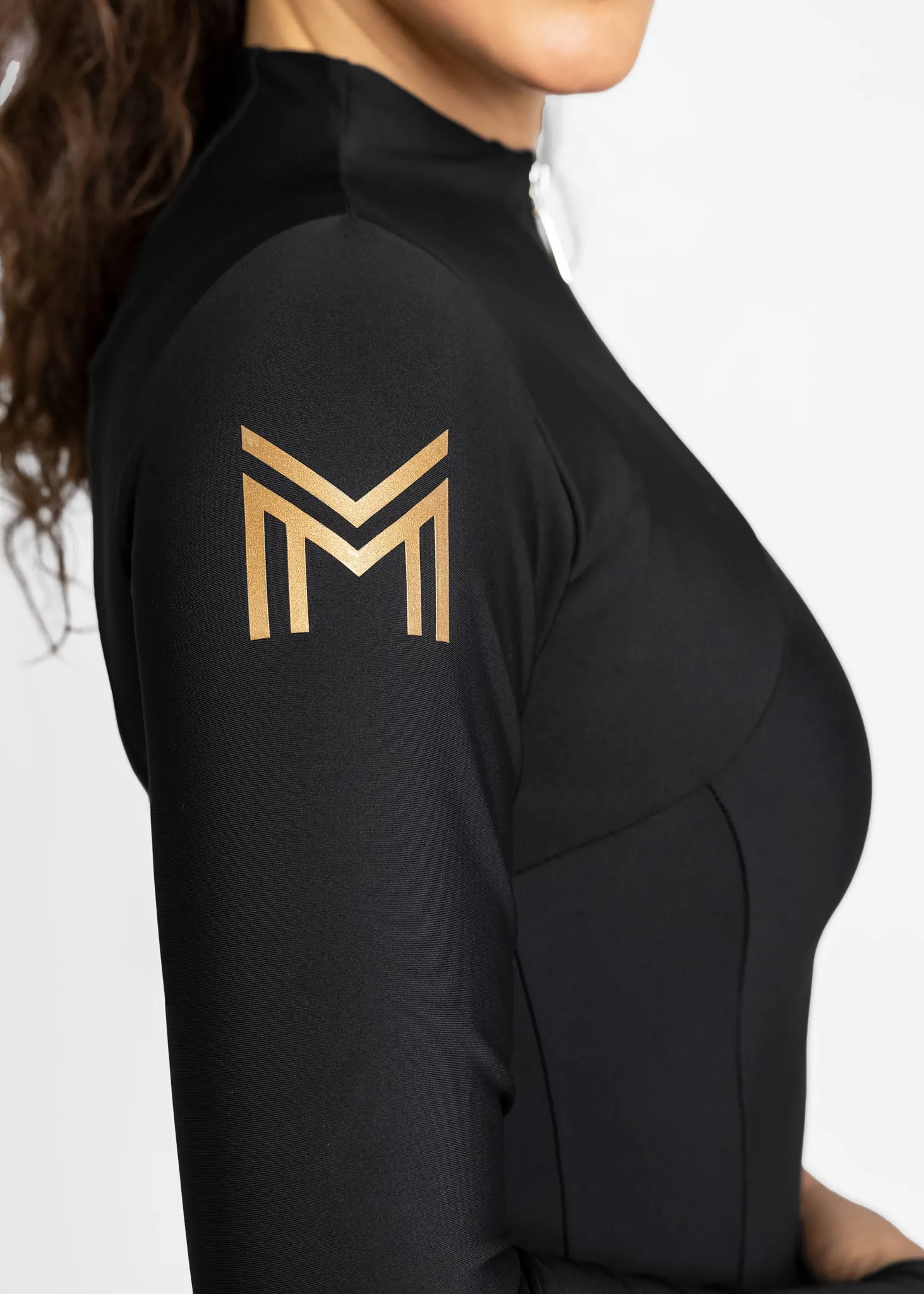 Long Sleeve Base Layer (Black/Gold)