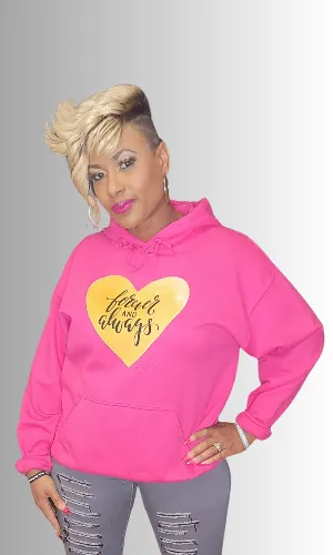 Love Gold Heart hoodie | By Duffle Bag Forever