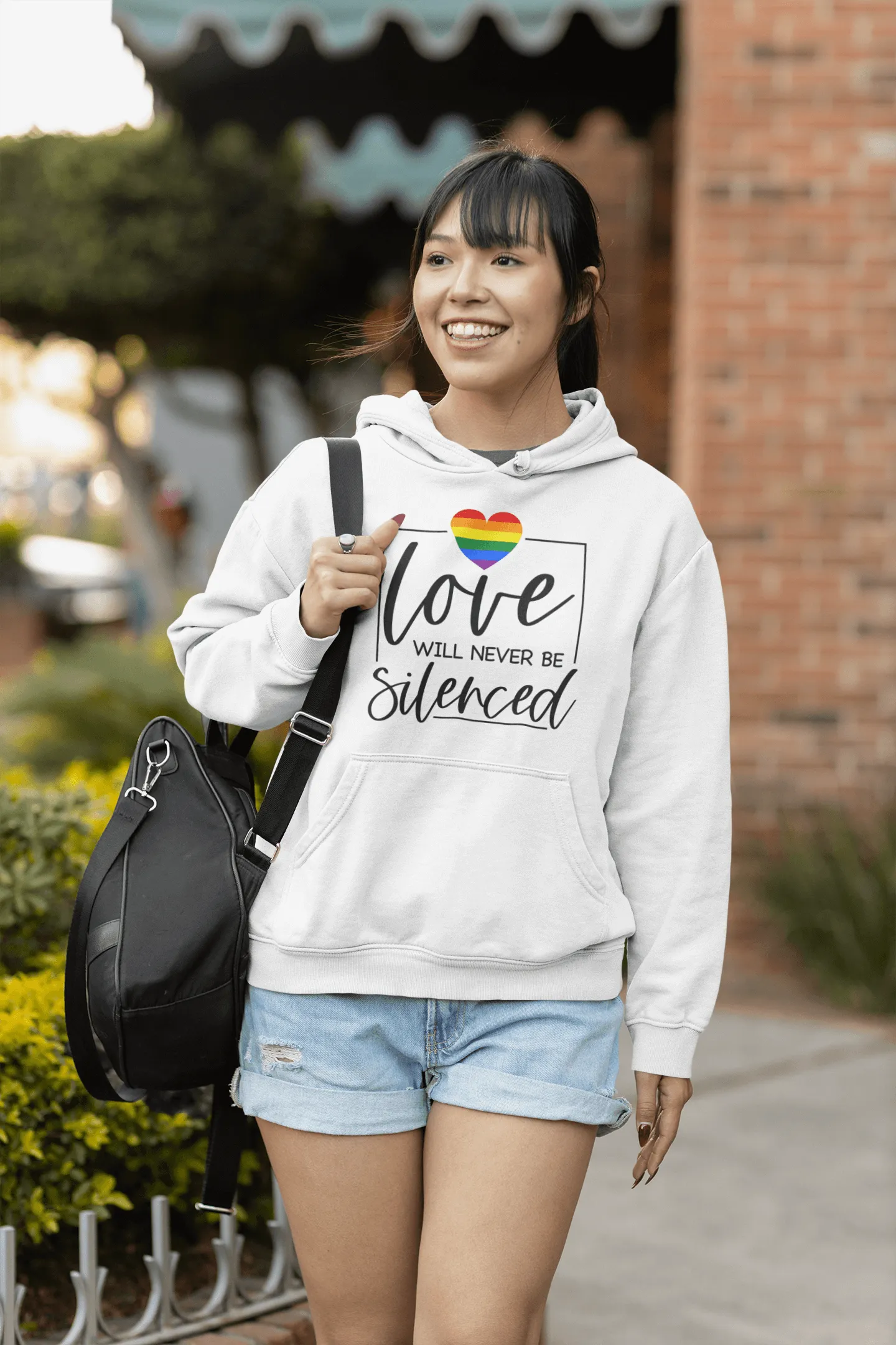 Love Will Never Be Silenced | LGBT  Merch | Unisex Gay Pride Hoodie