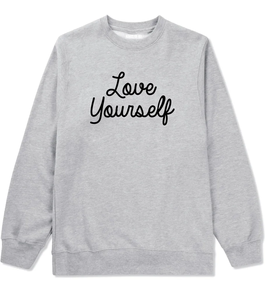 Love Yourself Script Mens Crewneck Sweatshirt