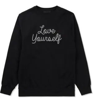 Love Yourself Script Mens Crewneck Sweatshirt