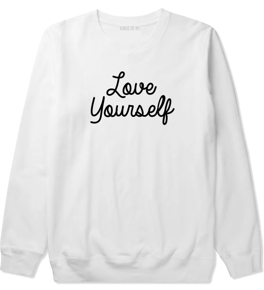 Love Yourself Script Mens Crewneck Sweatshirt