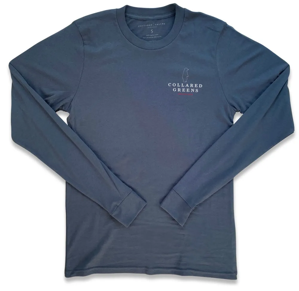 Lowcountry Boil: Long Sleeve T-Shirt - Steel Blue - Medium