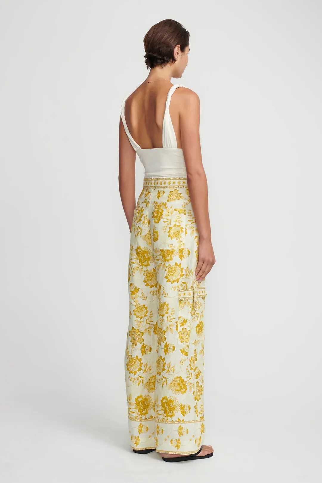 Luna Wide Leg Pant - Golden Nectar