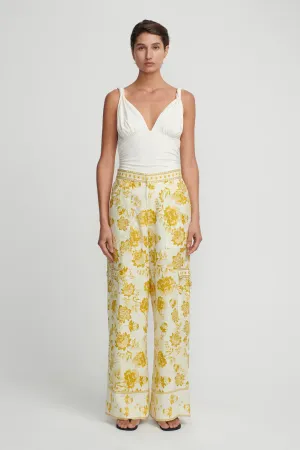 Luna Wide Leg Pant - Golden Nectar