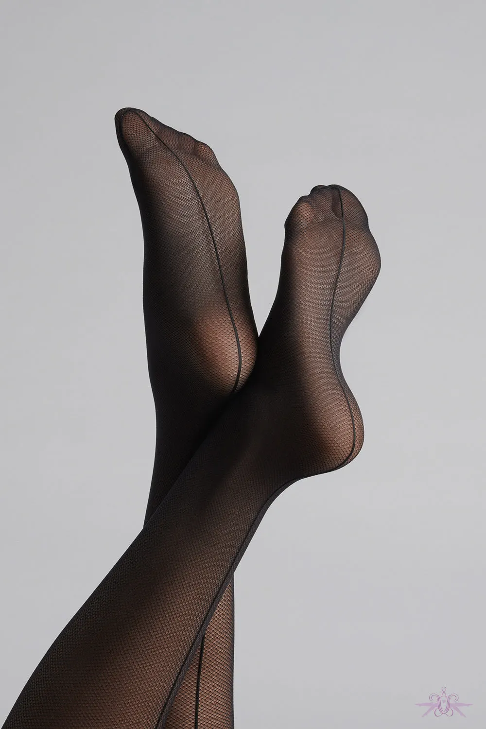 Maison Close Fishnet Seamed Tights