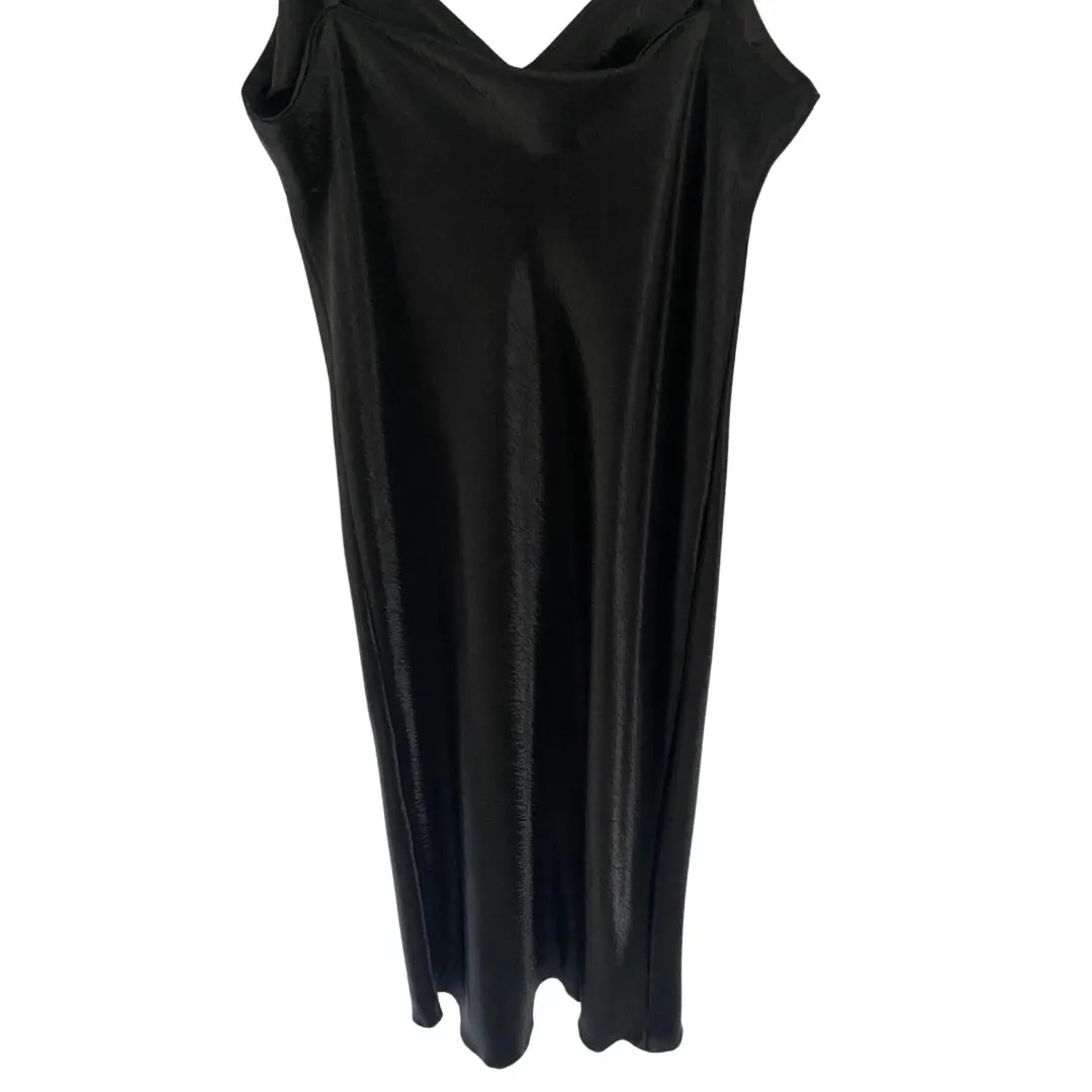 Maxi Slip Dress Black SIZE 14