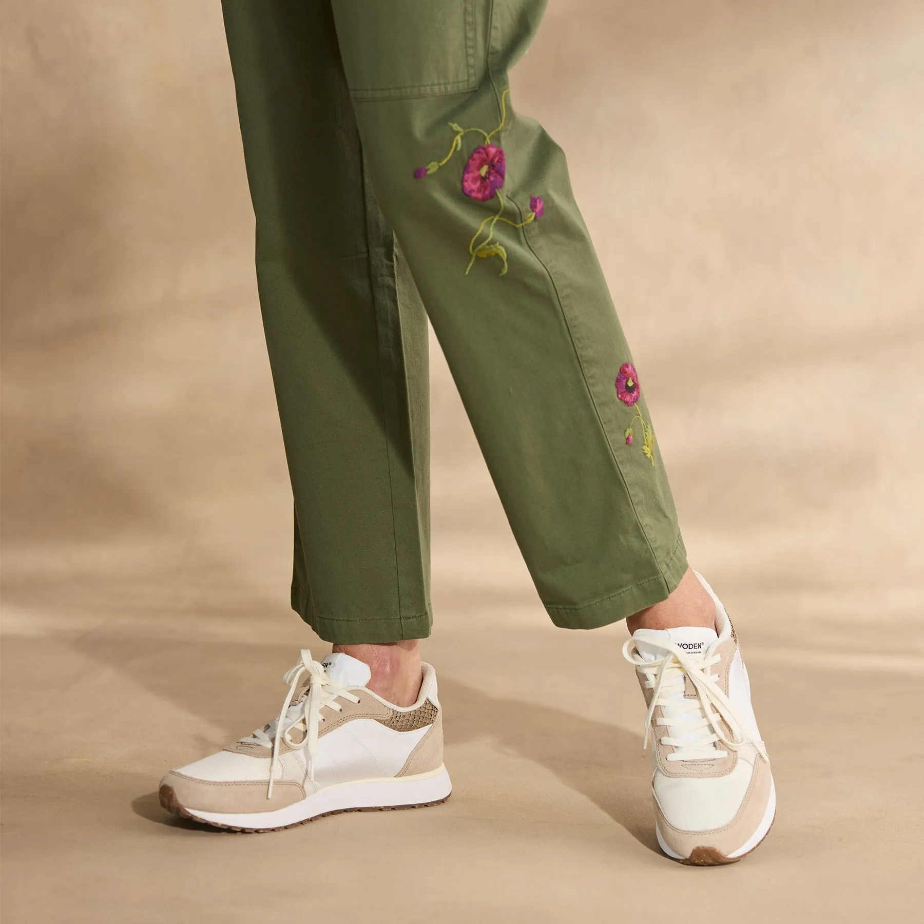 Melissa Embroidered Pants, Petite