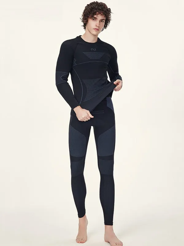 Men Women Ski Thermal Underwear Sets Sports Quick Dry Tracksuit