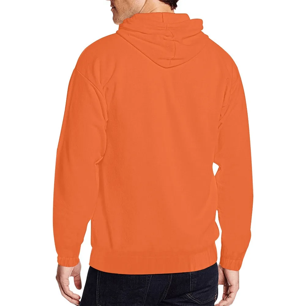 Men's Classic Zip Hoodie - Orange