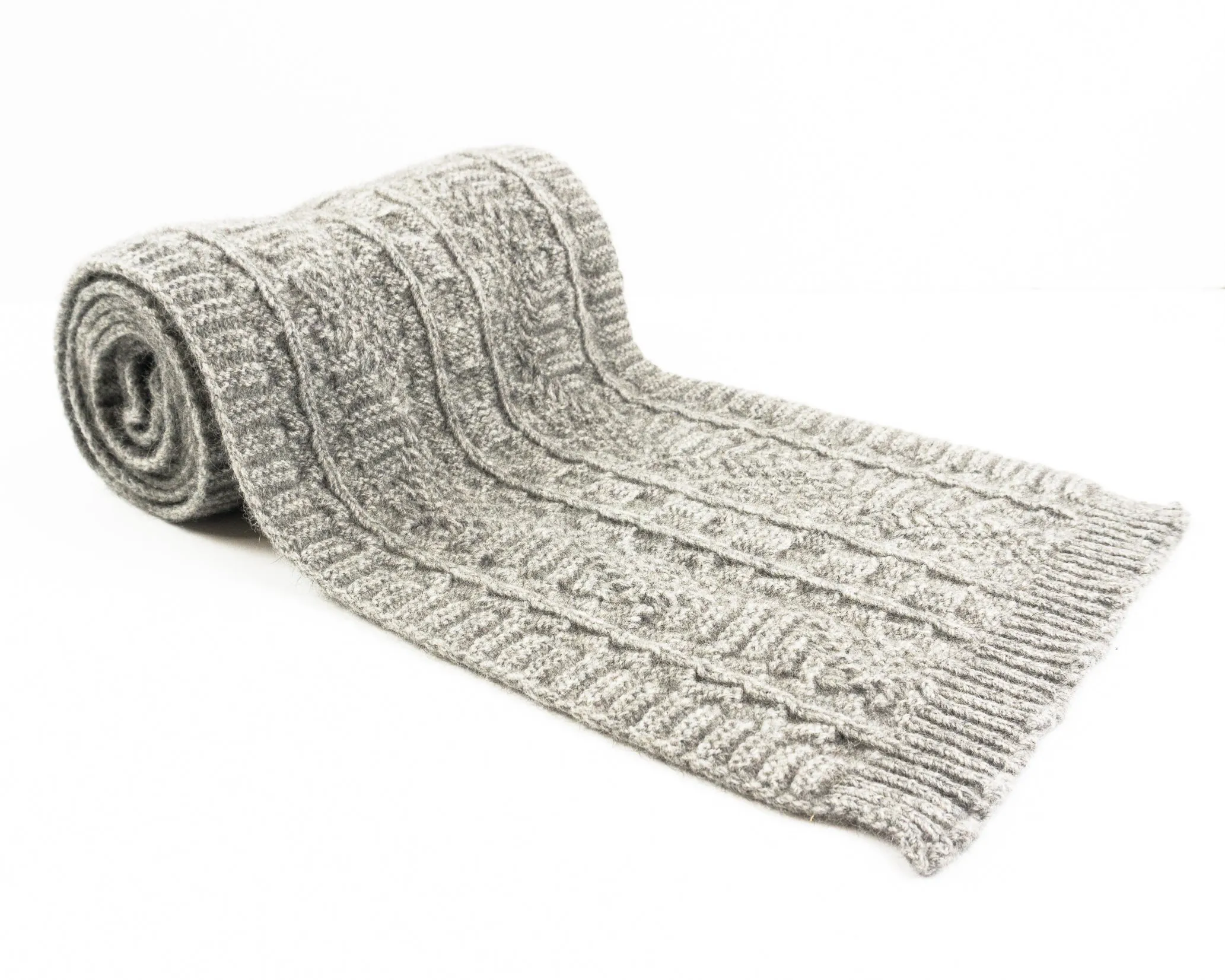 Merino Possum Cable Knit Scarf