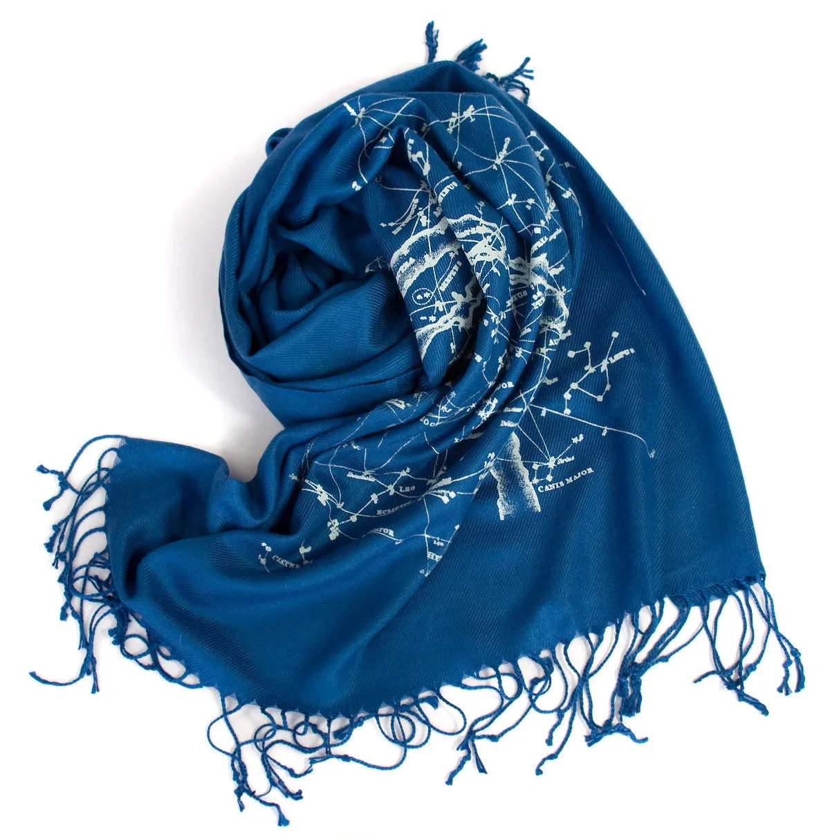 Milky Way Galaxy, star chart pashmina scarf.