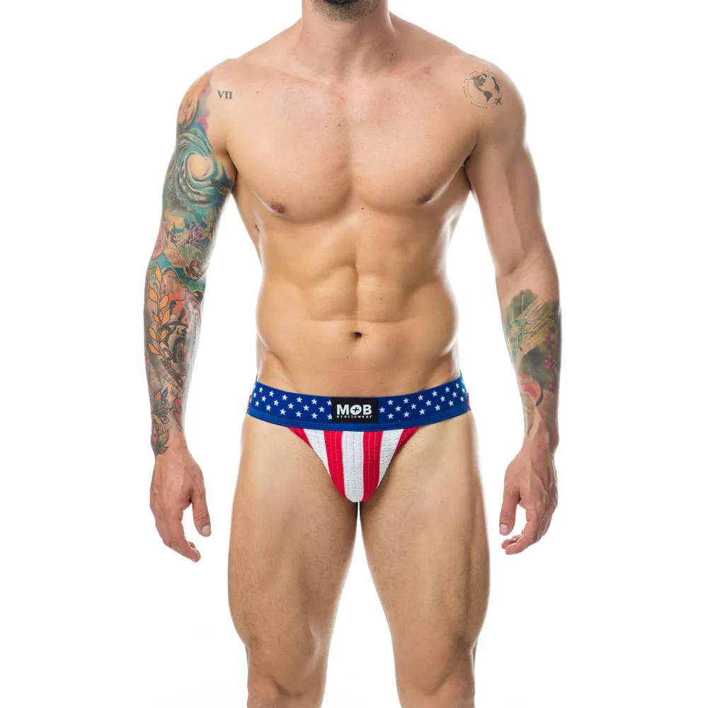 Mob USA Jock - Medium (Red/Whit/Blue)