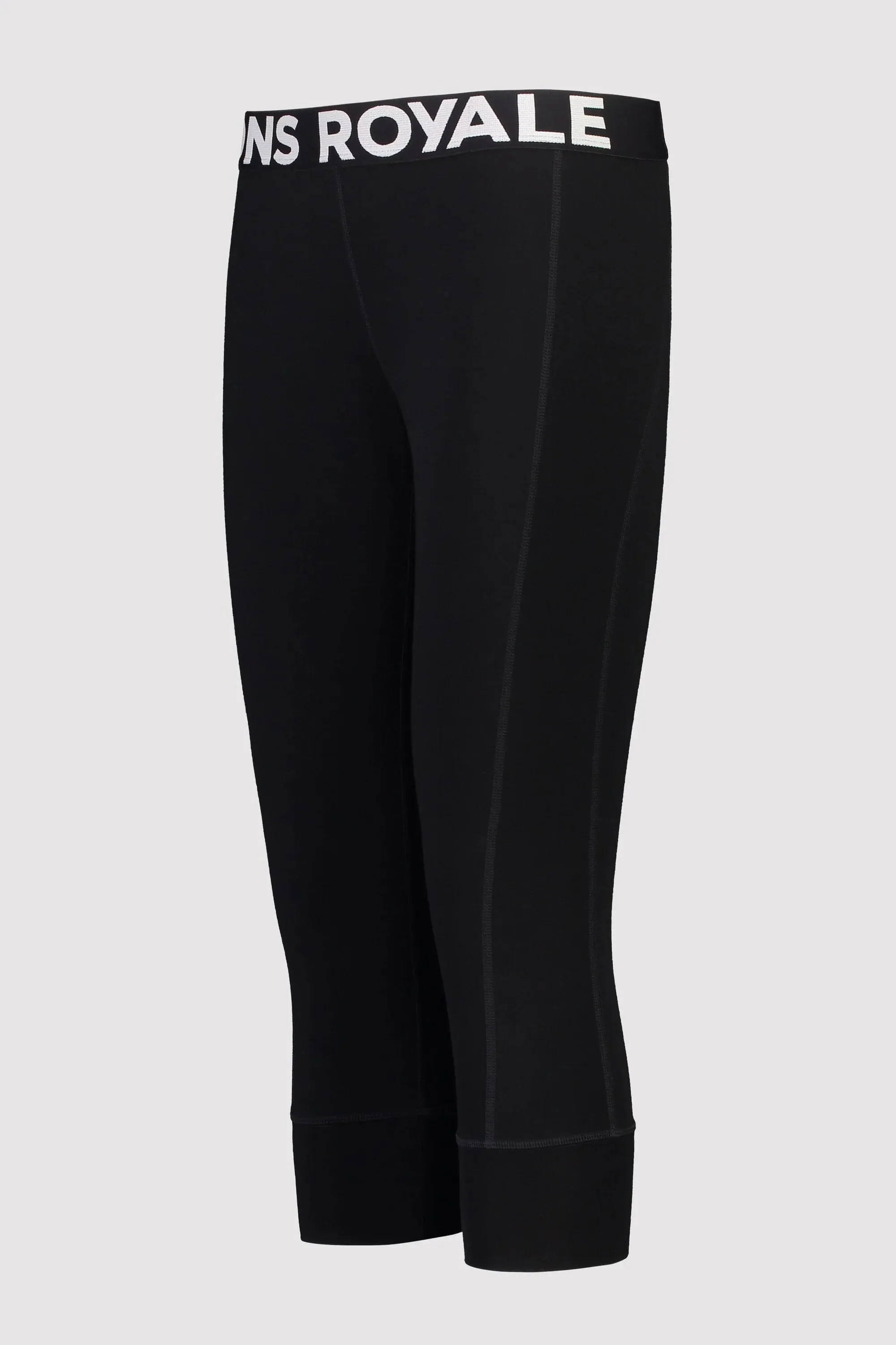 Mons Royale Cascade Flex 200 3/4 Legging Womens Logo Black