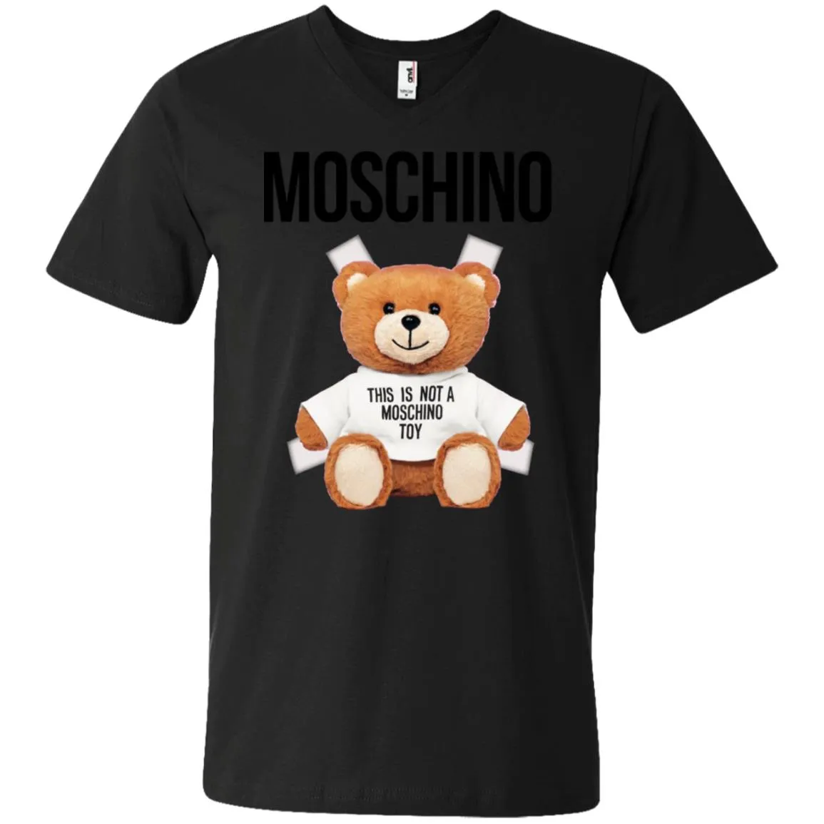 Moschino T-shirt Men V-Neck T-Shirt