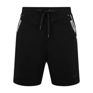 Moschino Underwear Logo Tape Black Sweat Shorts