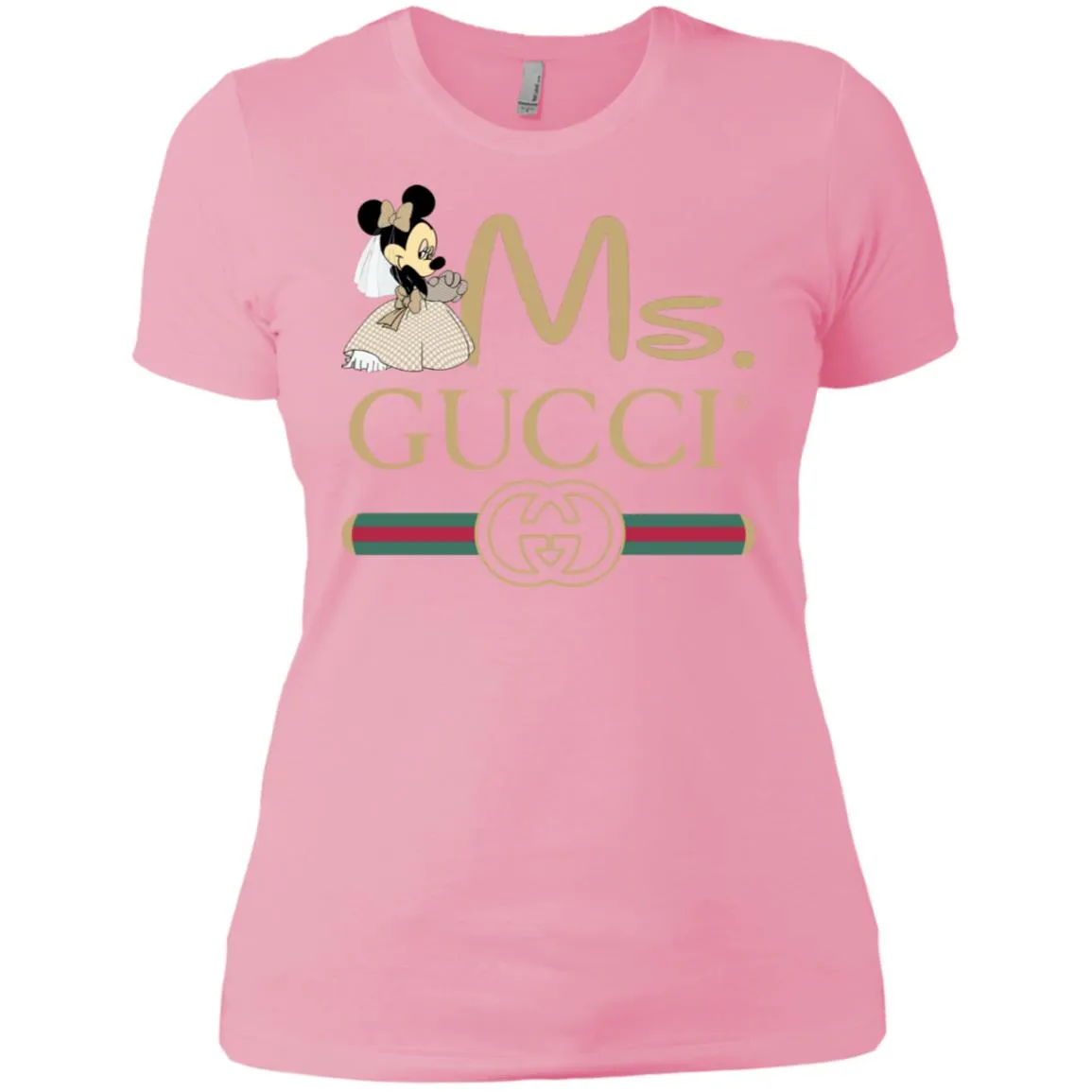 Ms Minnie Gucci Couple Disney Shirt Valentine's Day T-shirt Women Cotton T-Shirt