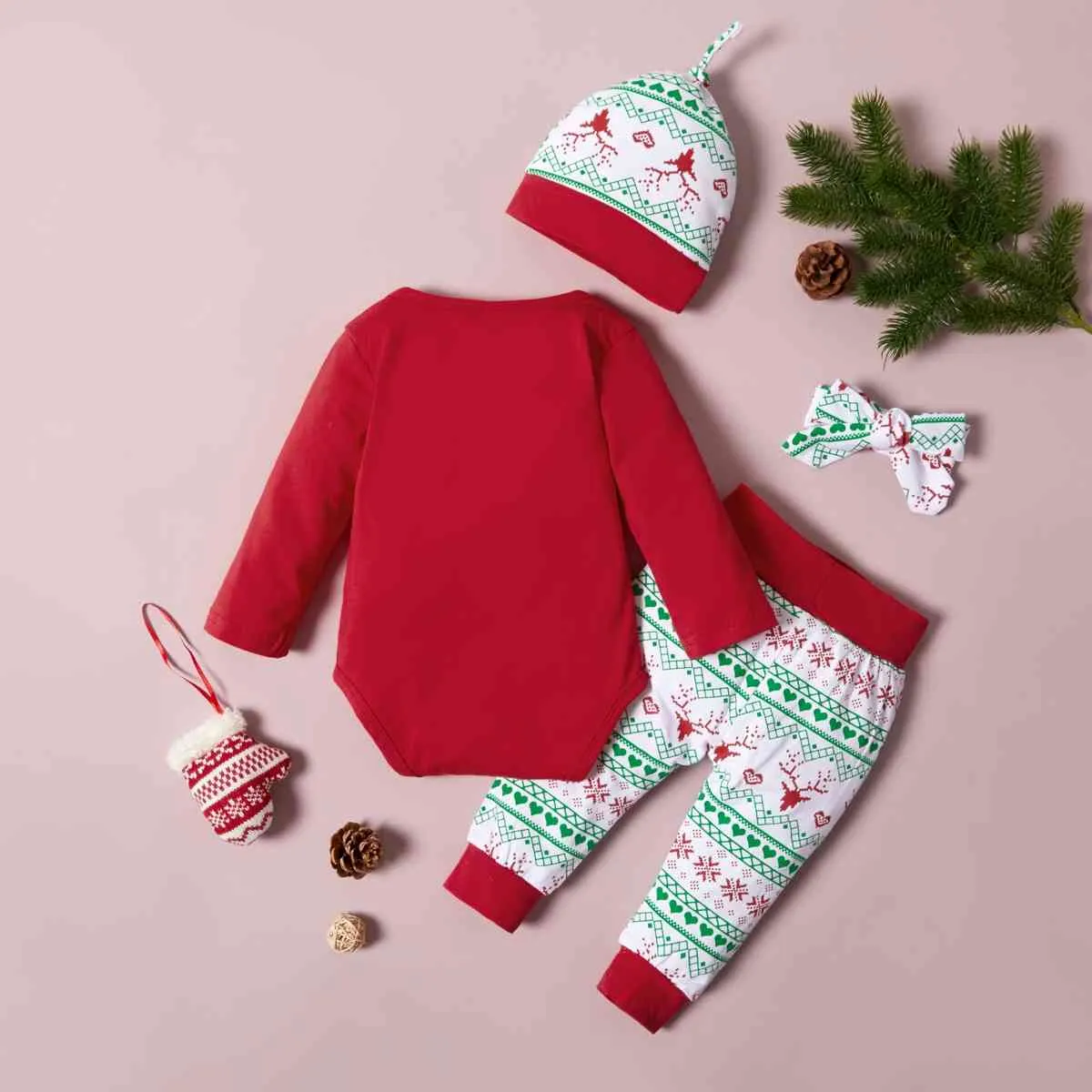 My First Christmas Bodysuit and Pants Set