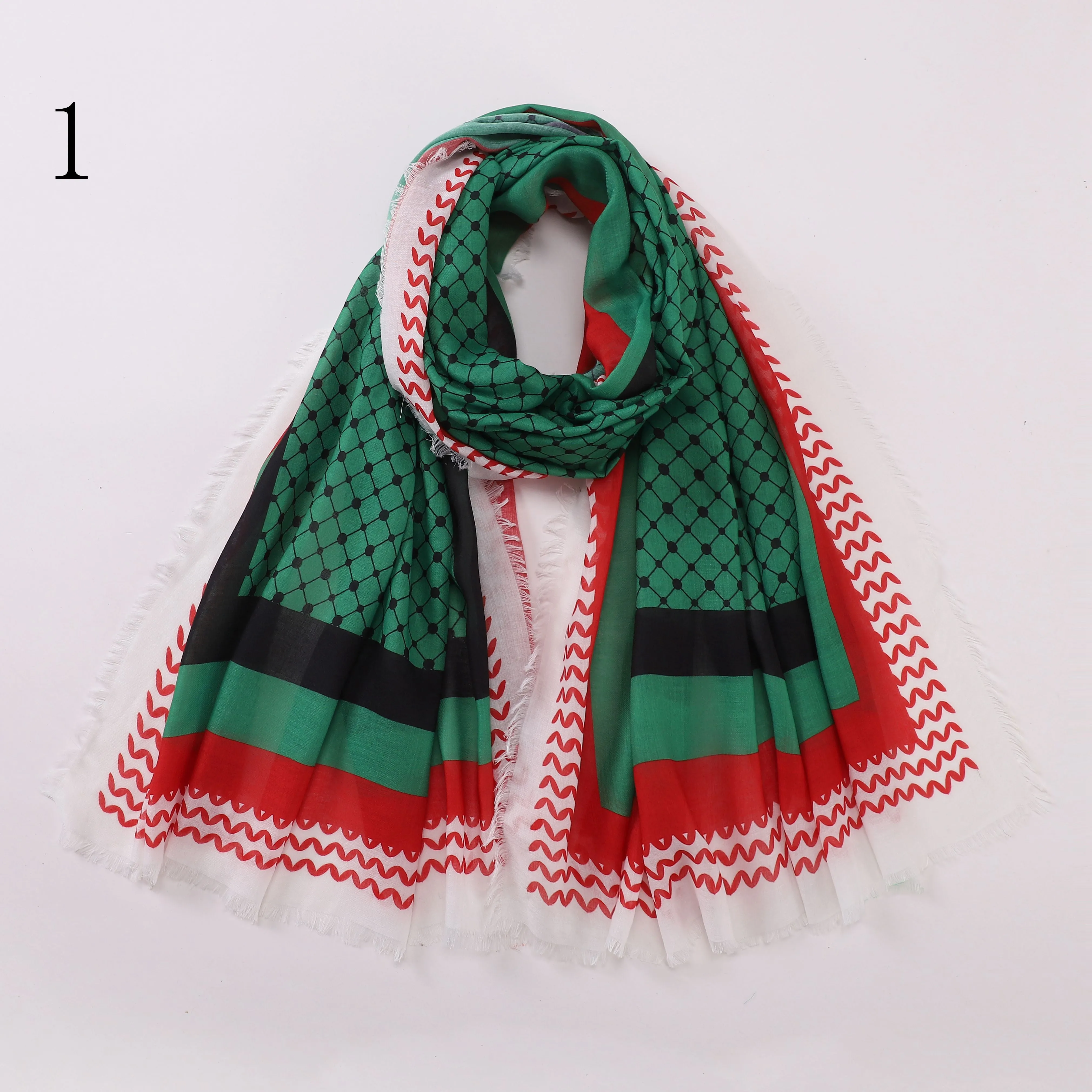 MYP04   printedkuffiyeh hijab scarf