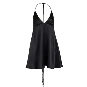 Noir Baby Doll Mini Dress