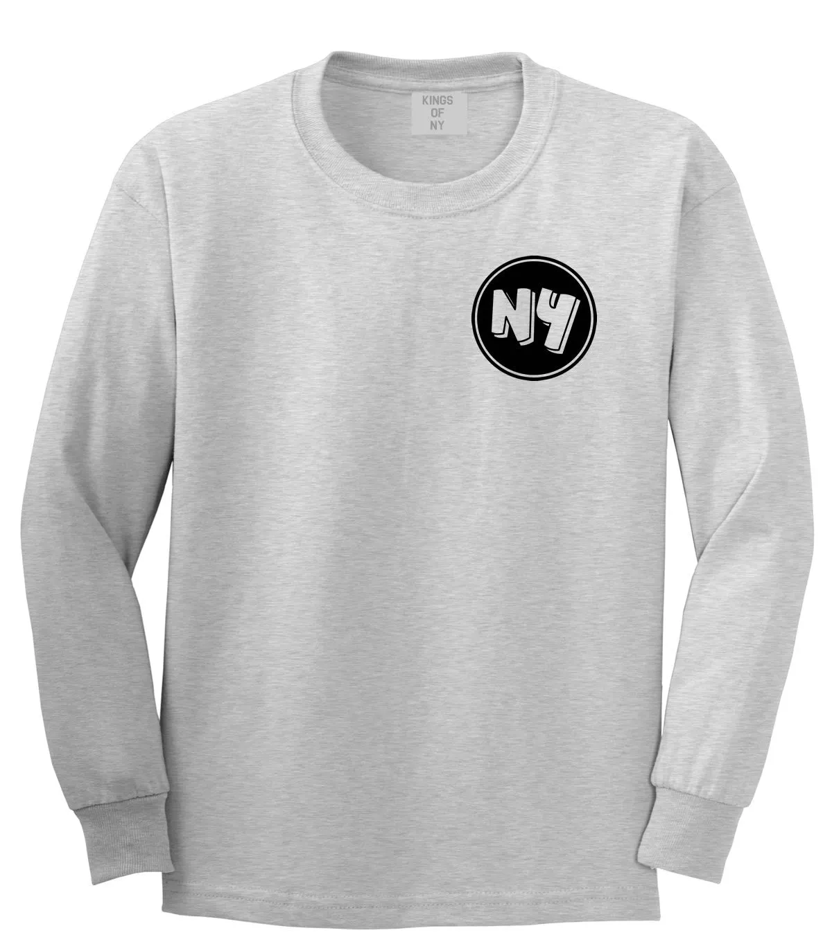 NY Circle Chest Logo Long Sleeve T-Shirt