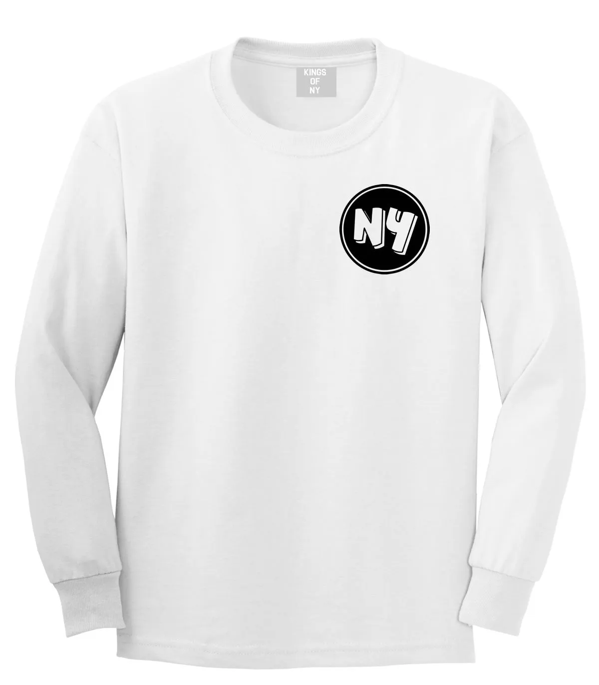 NY Circle Chest Logo Long Sleeve T-Shirt