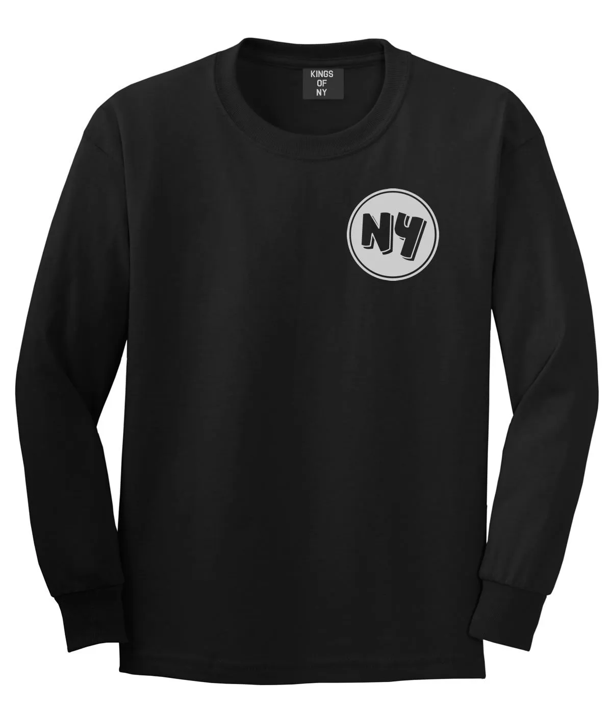 NY Circle Chest Logo Long Sleeve T-Shirt