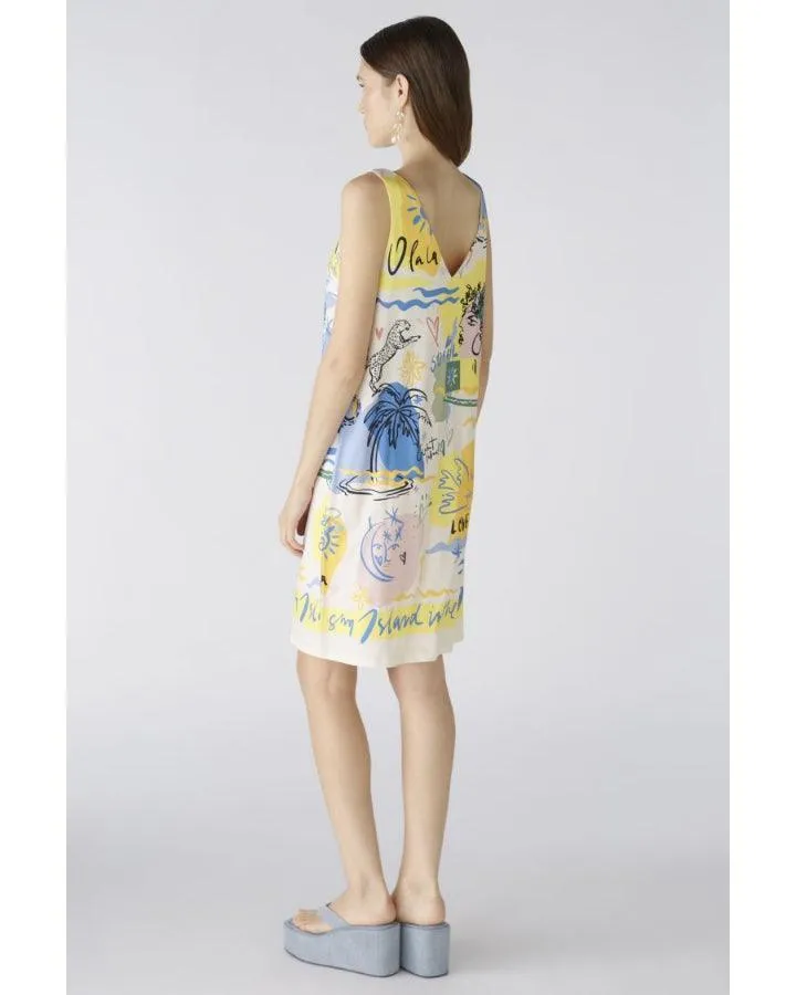 Oui Amallfi Print Sheath Dress