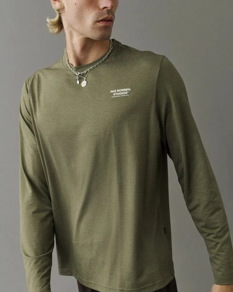 PAS NORMAL STUDIOS Balance Long Sleeve Tshirt - Olive Grey