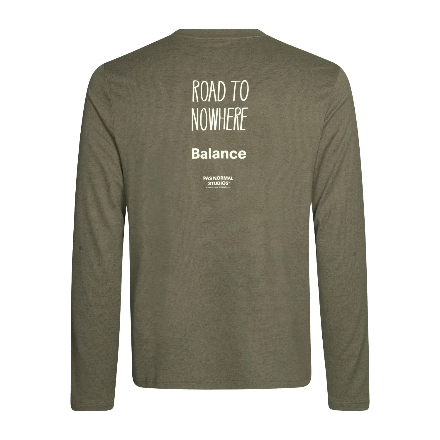 PAS NORMAL STUDIOS Balance Long Sleeve Tshirt - Olive Grey