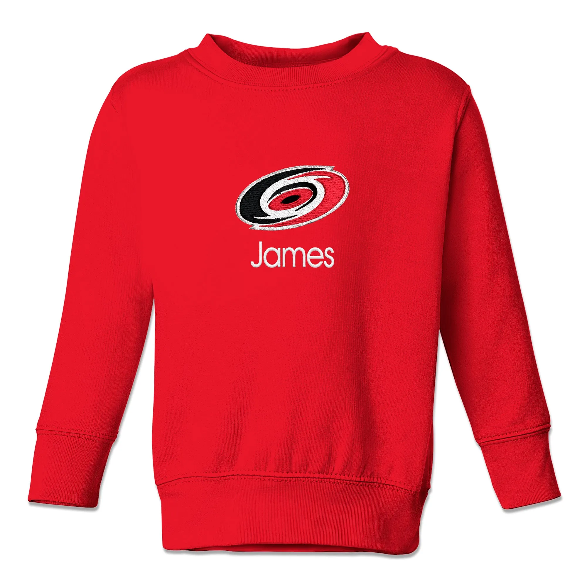 Personalized Carolina Hurricanes Toddler Crewneck Sweatshirt