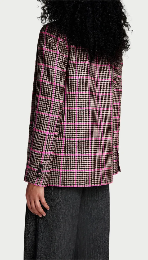 Pink Glencheck 90's Blazer