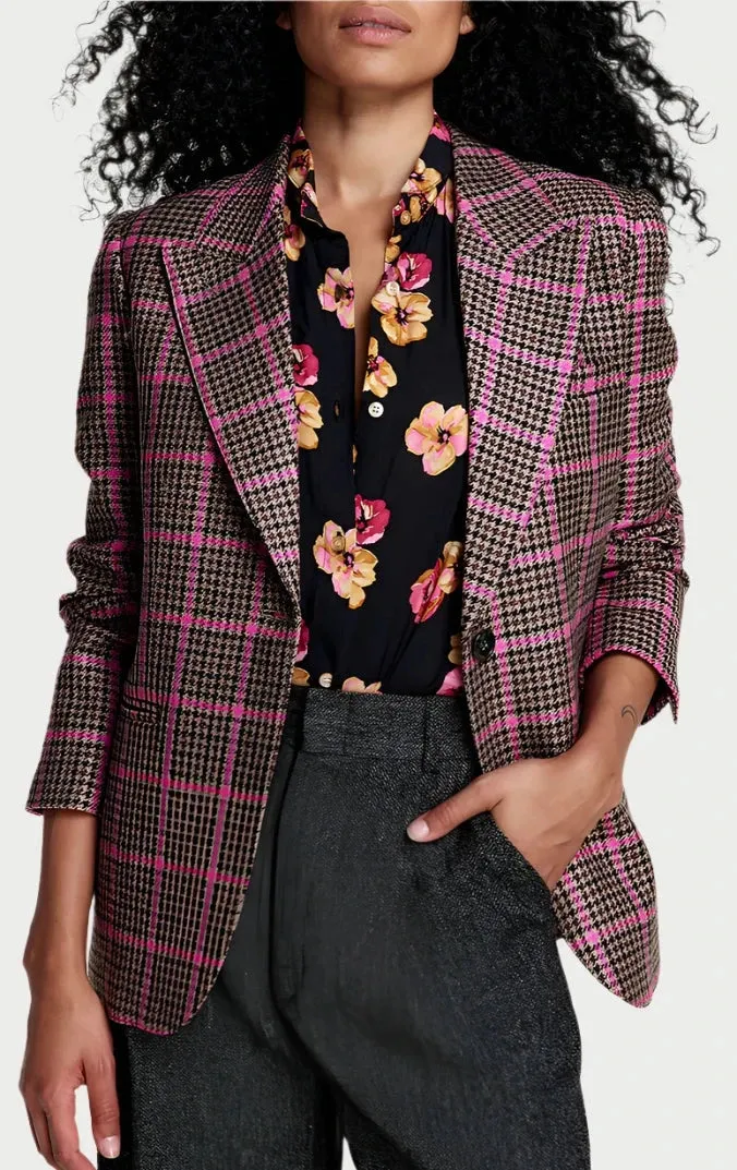 Pink Glencheck 90's Blazer