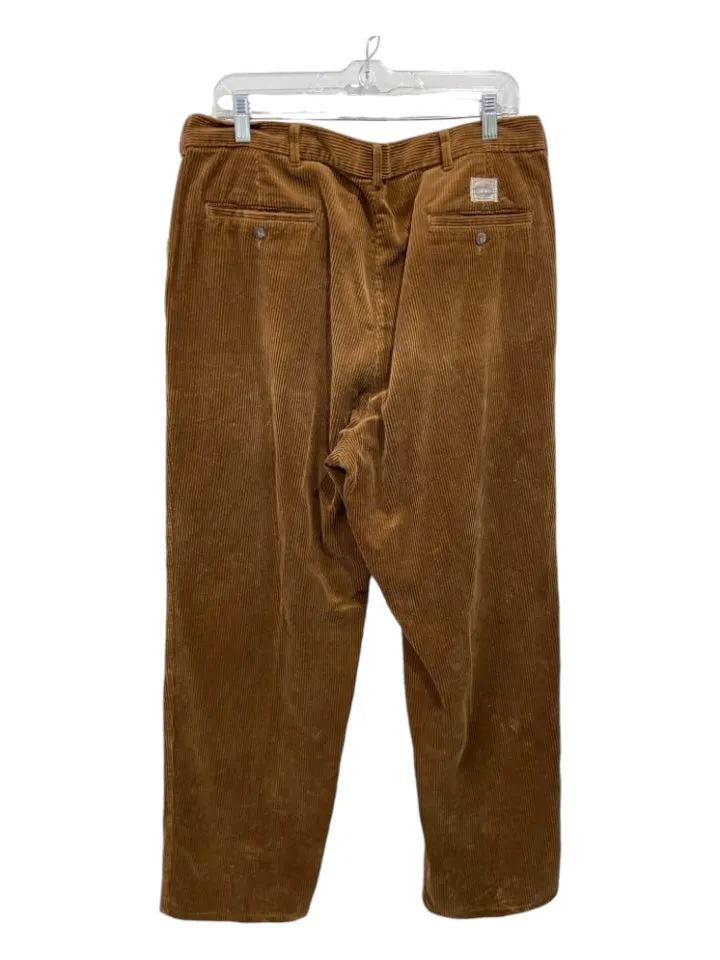 Polo Size 35 Brown Cotton Solid Corduroy Khakis Men's Pants