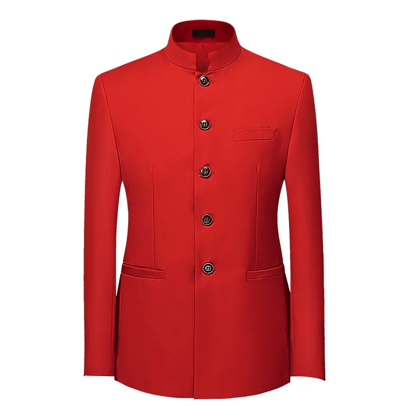 Pologize™ High Collar Blazer