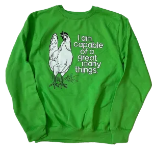 Positive Chicken Sweatshirt - Green Pastures