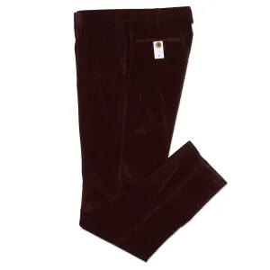 PT PANTALONI TORINO Burgundy Slim Fit Corduroy Chino Pants EU 58 NEW US 40