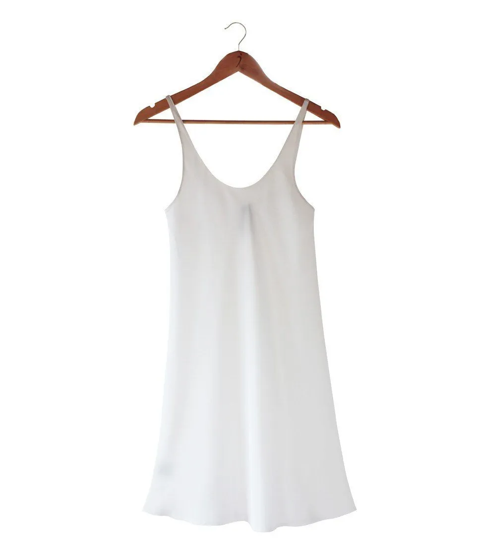 Pure Silk Crepe-de-Chine Slip Dress