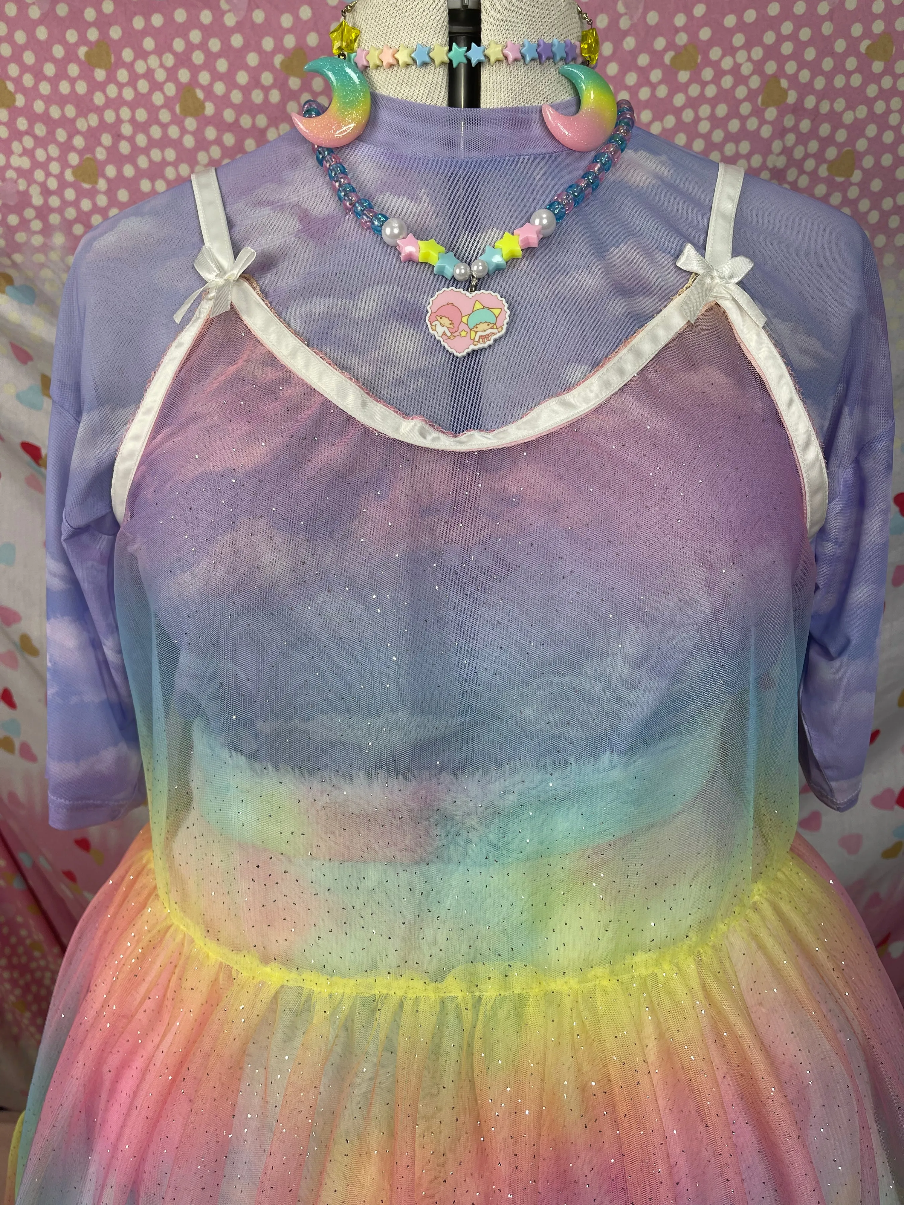 Rainbow Sparkles Slip Dress