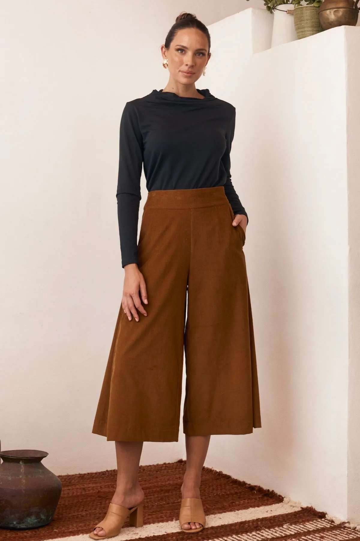 Sadie Trouser Corduroy Caramel