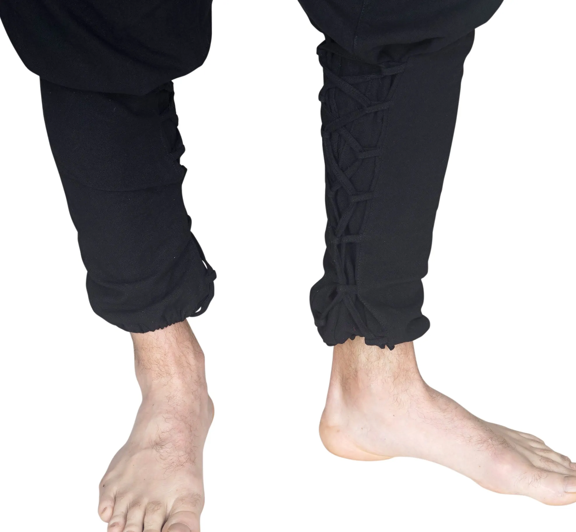 'Scallywag' Pants, Pirate, Harem, Jester - Solid Black