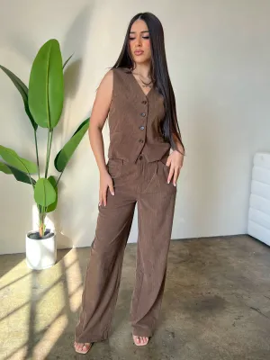 Selena 2 Piece Set (Mocha Brown)