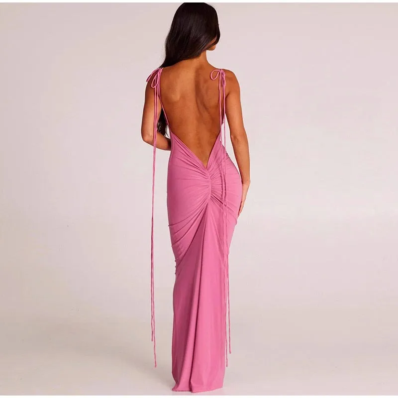 Sexy Backless Women's Party Dress