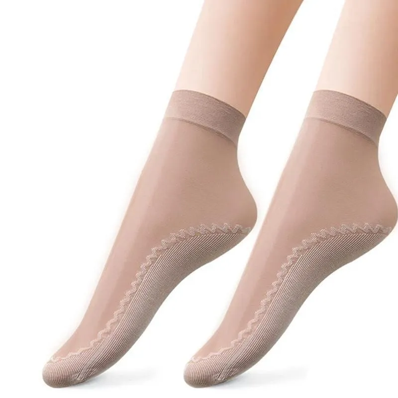 Silky Anti-Slip Cotton Socks