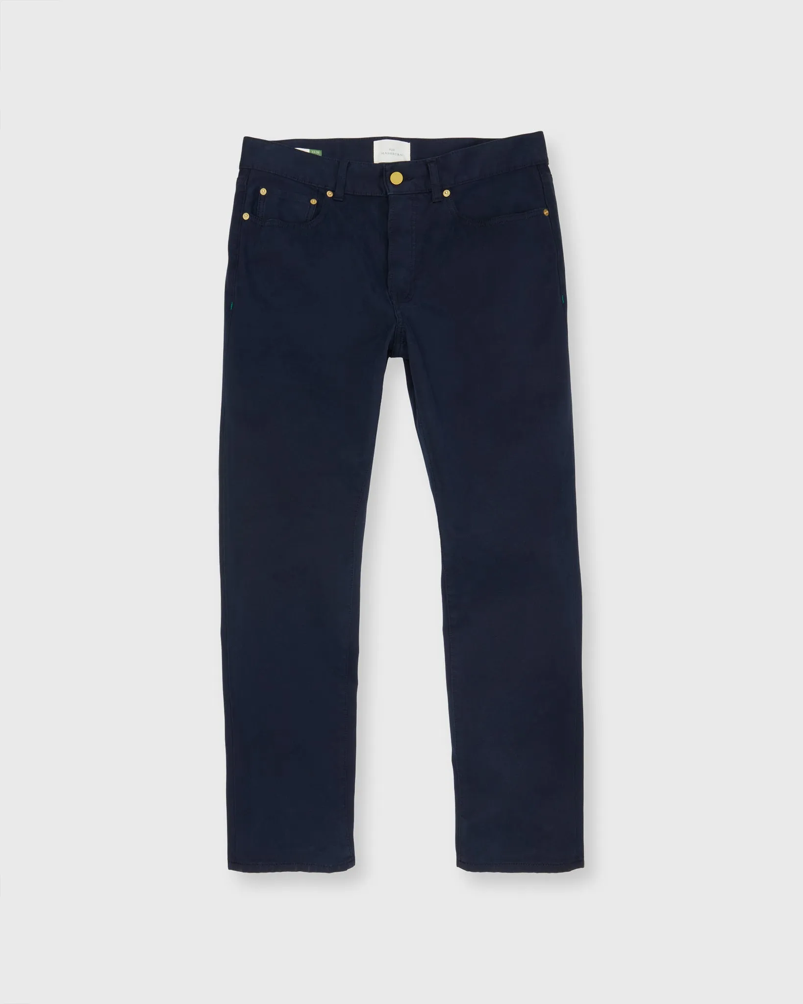 Slim Straight 5-Pocket Pant in Navy Bedford Cord