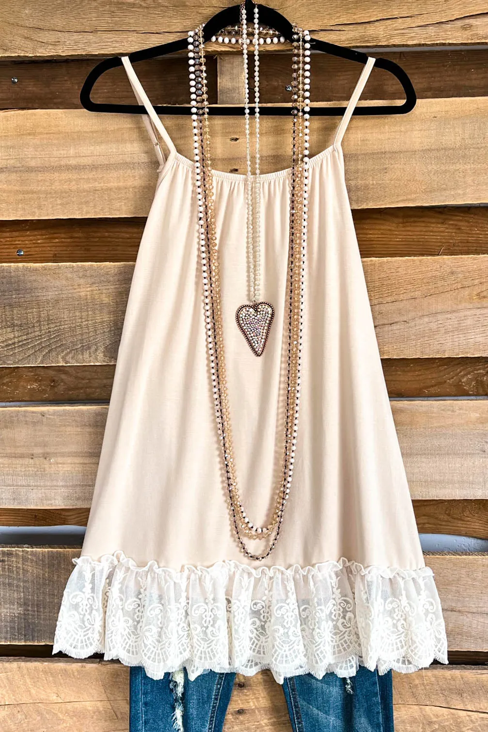 Slip On Dress - Beige