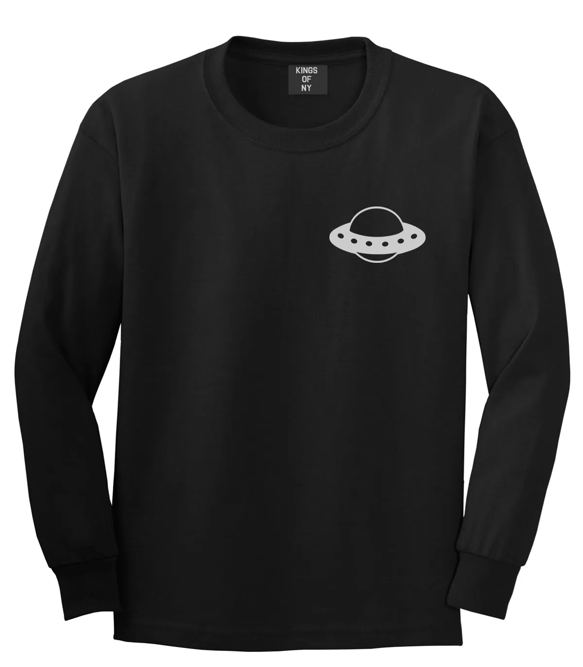 Spaceship Chest Mens Long Sleeve T-Shirt